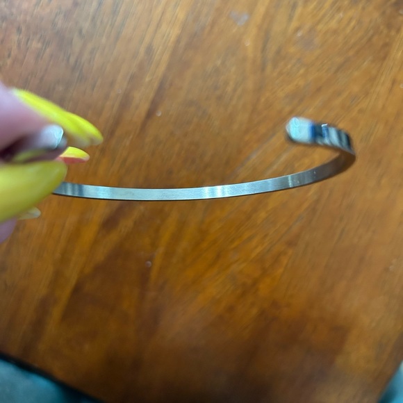 Mantraband She Believed She Could So She Did Adjustable Bangle - Silver / Black - Picture 5 of 6